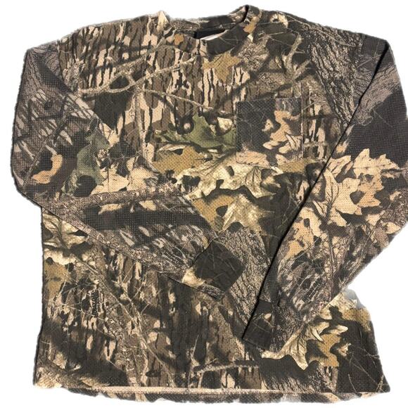 Sasquatch vintage camo long sleeve pocket tree - Picture 1 of 5